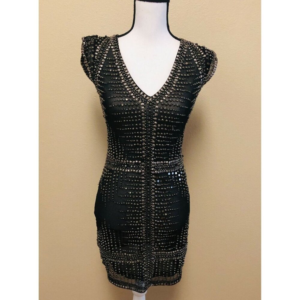 Diamond for Eden Dress HEAVY BEADED studded / SHIRT Designer Dress Size 0